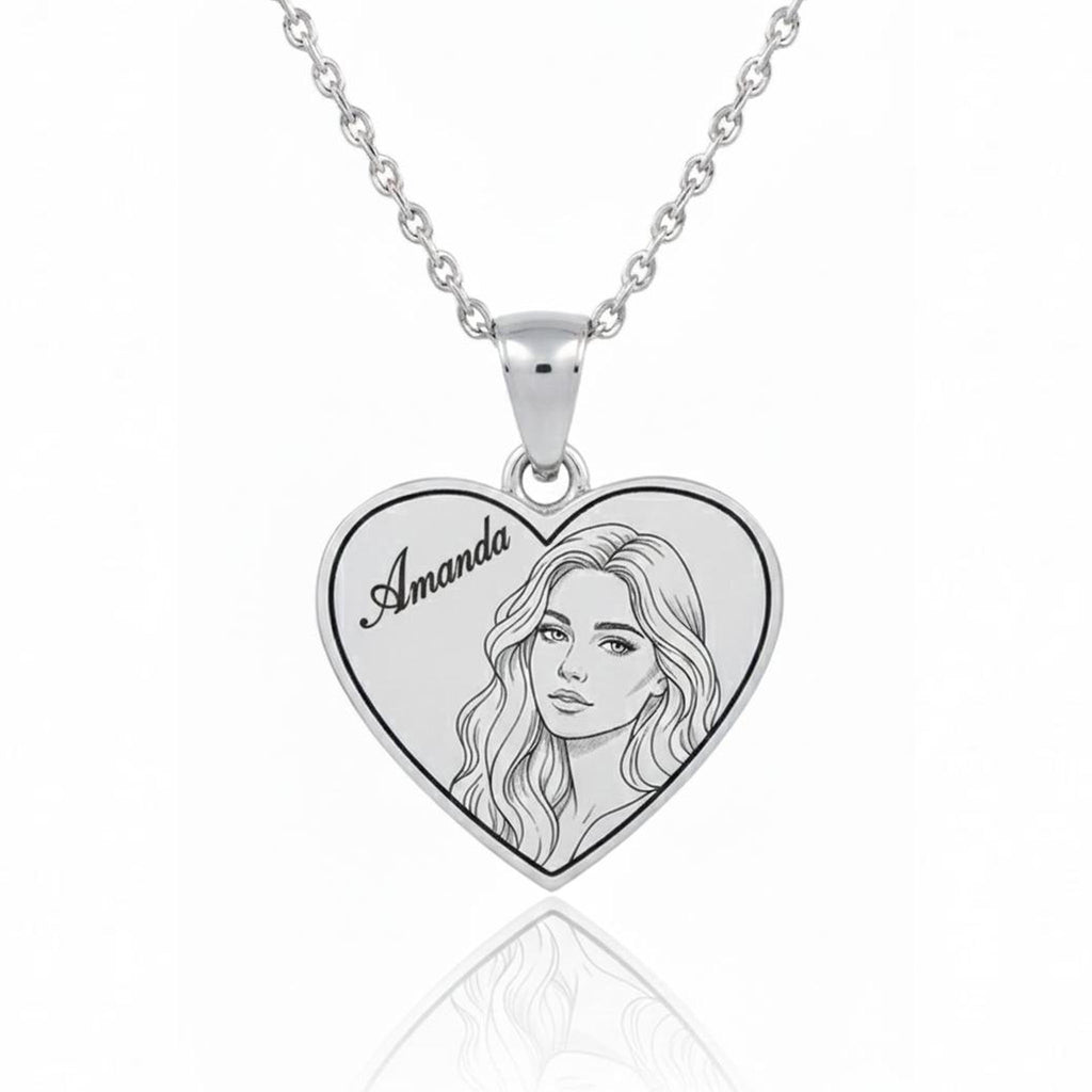 Photo Engraved Necklaces