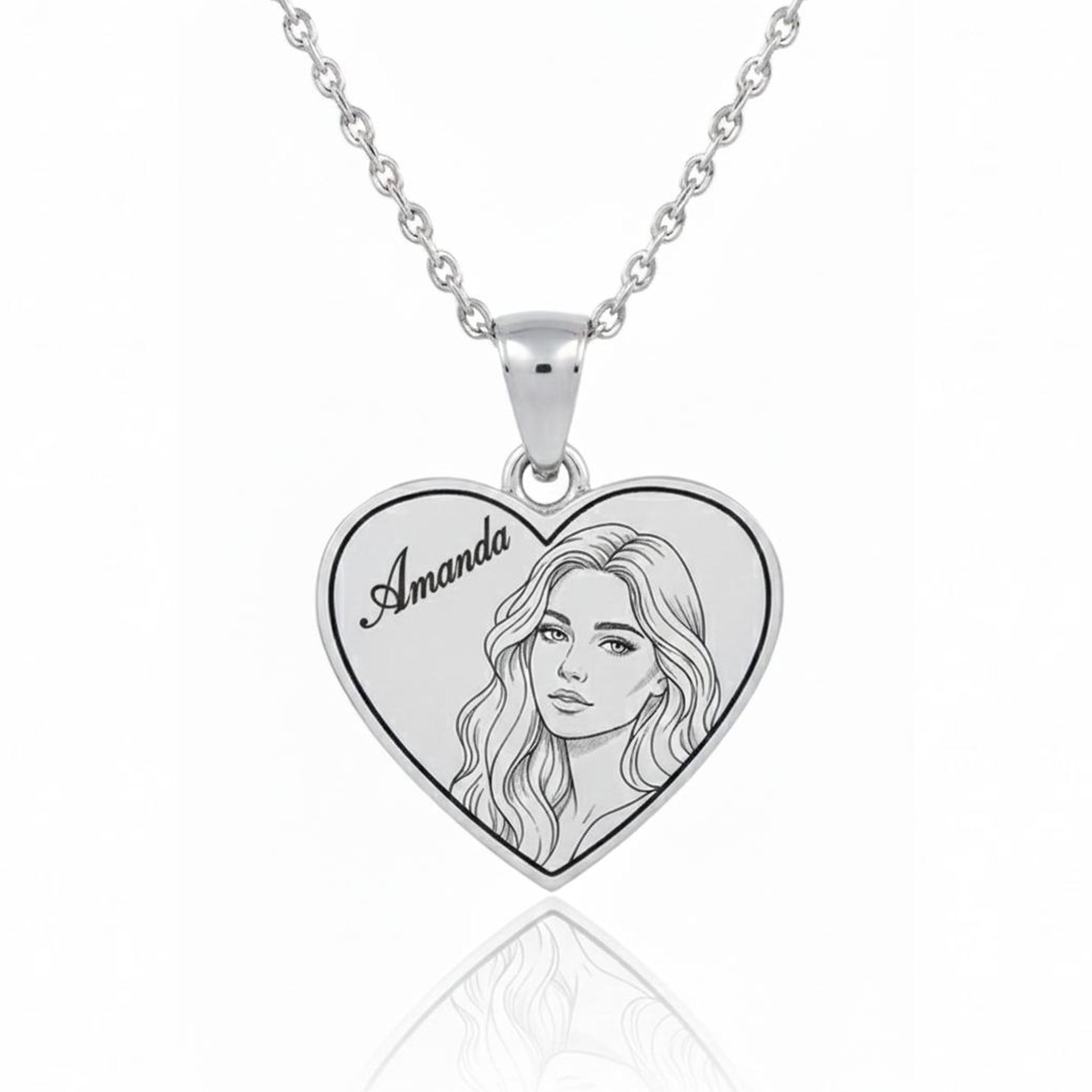 Photo Engraved Necklaces