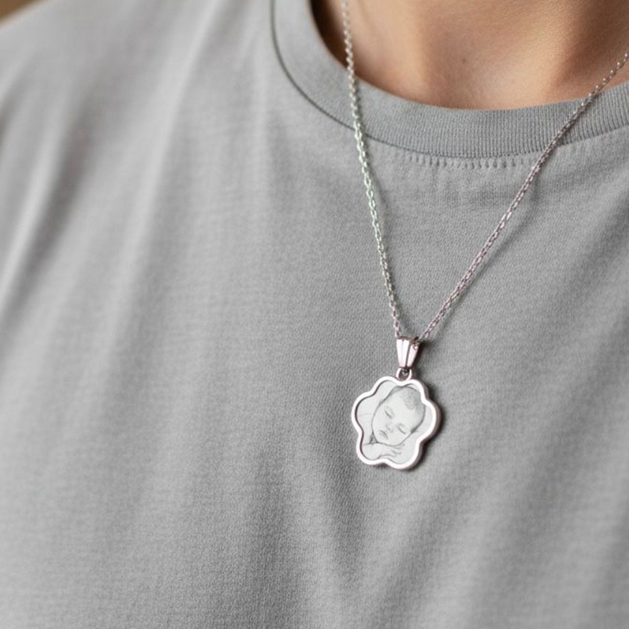 Photo Engraved Necklaces