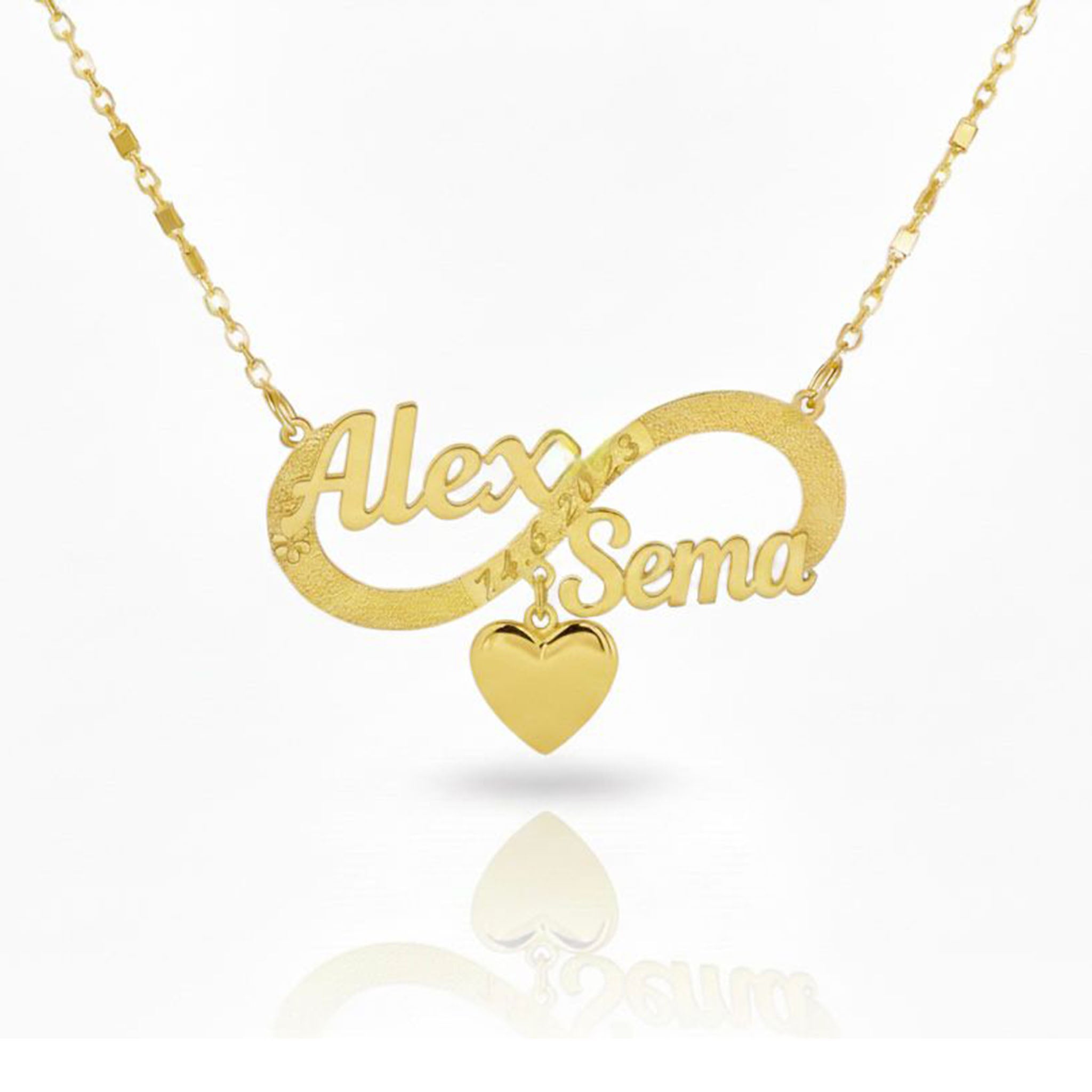 Single Name Necklace with extra icon